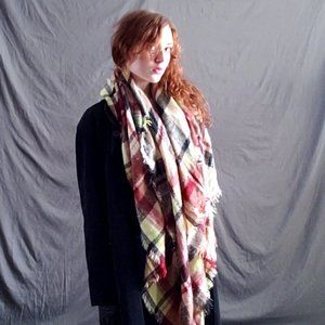 Large Plaid Scarf